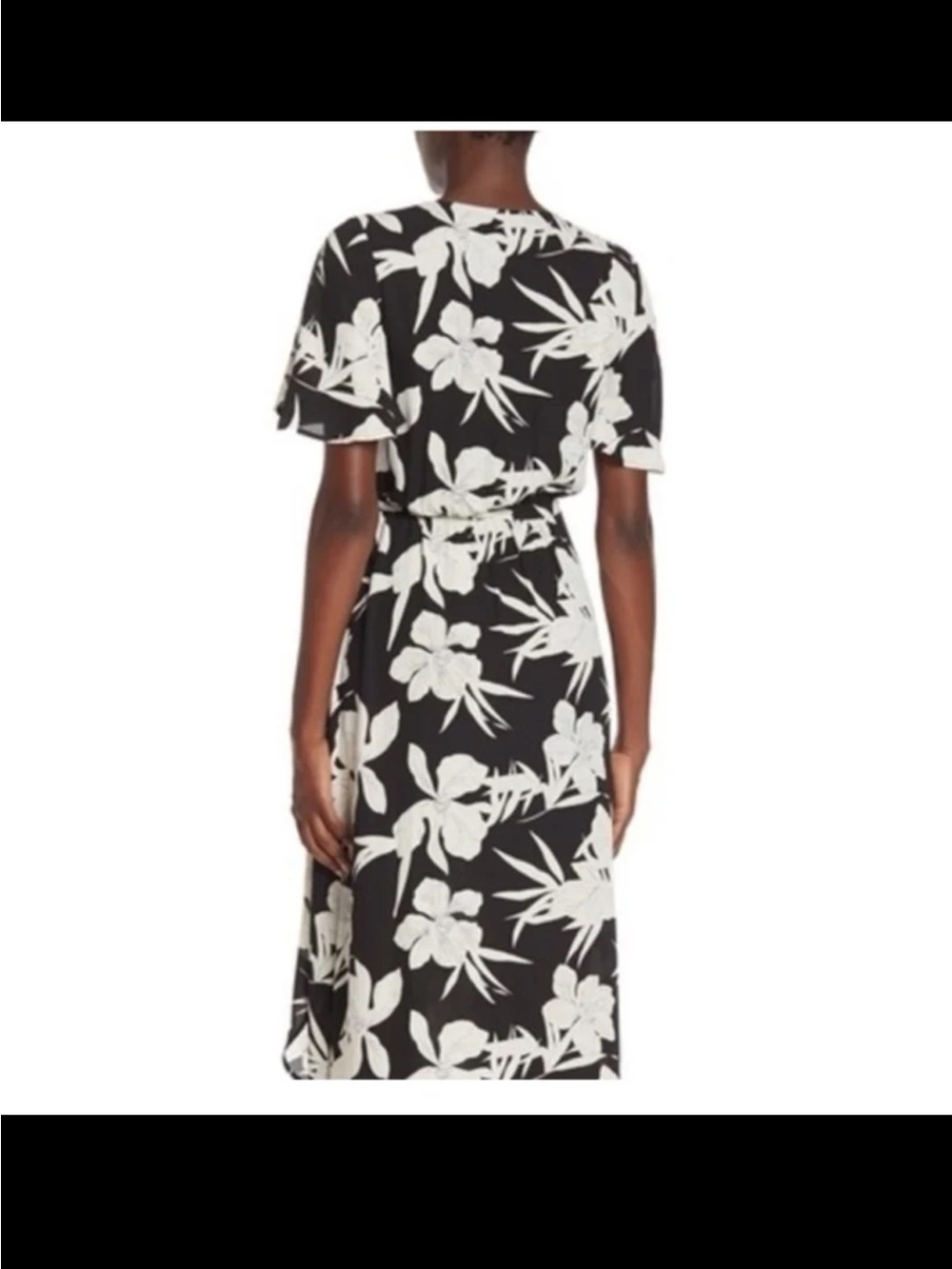 Show Me Your Mumu Sophia Black and White Floral Wrap Maxi Dress size XL - Picture 5 of 12